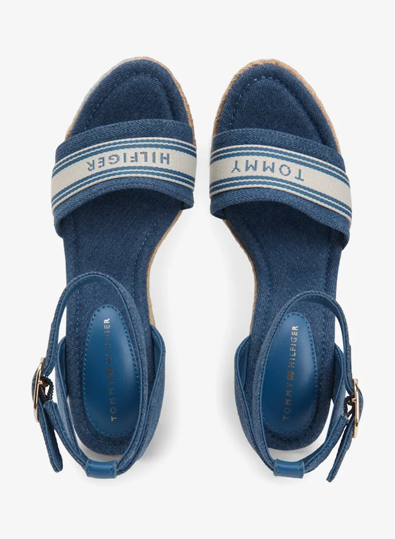 TOMMY HILFIGER  Canvas Denim Wedge Espadrilles for Women | Best Price UAE